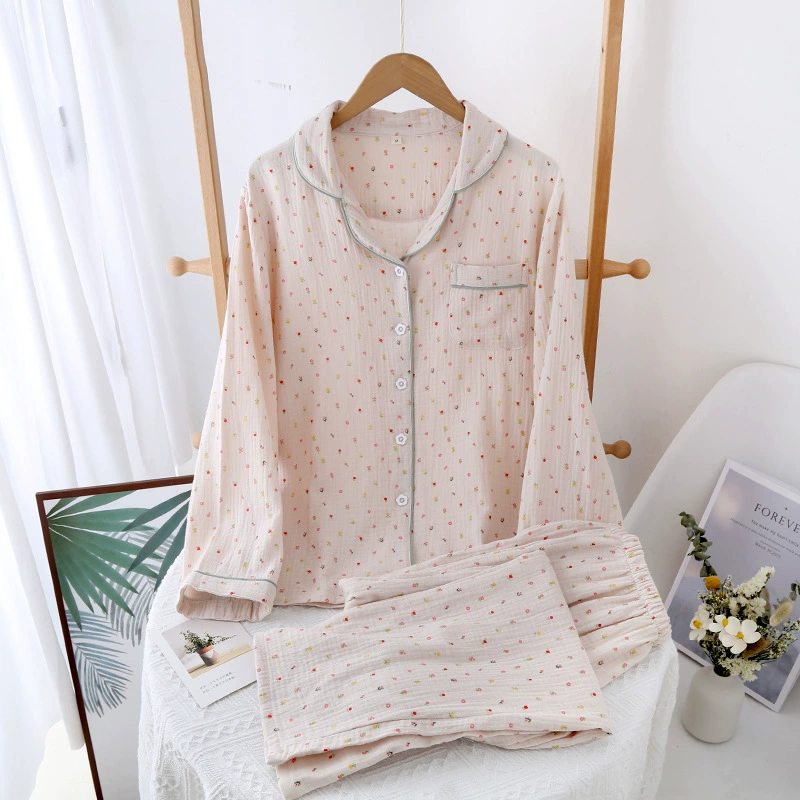 Хлопковый пижамный комплект, марля комфорт, много принтов, размеры M–L–XL