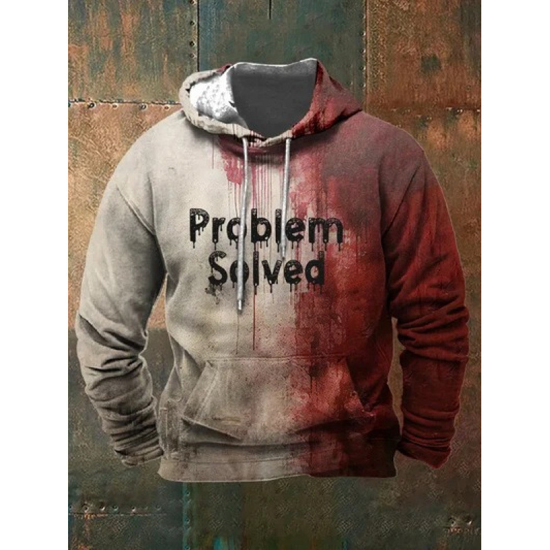 2025 Halloween Cross-Border Hot-Selling Men's Problem Solved Digital Print Hoodie Sweatshirt 2025 Halloween Cross-Border Hot-Selling Men's Problem Solved Digital Print Hoodie Sweatshirt