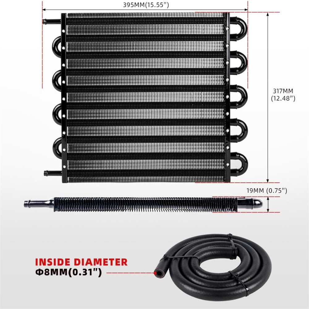 Cross-border special for automobile modification parts air conditioning exhaust tube condenser condenser tube universal oil cooler heat dissipation