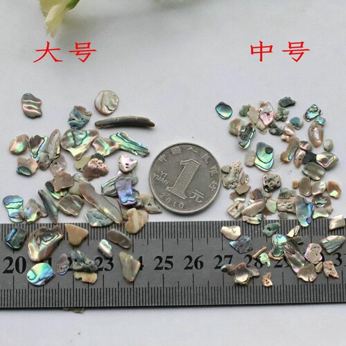 Abalone, natural shell mother-of-pearl fragments, manicure sequins, decorative inlays, nail accessories