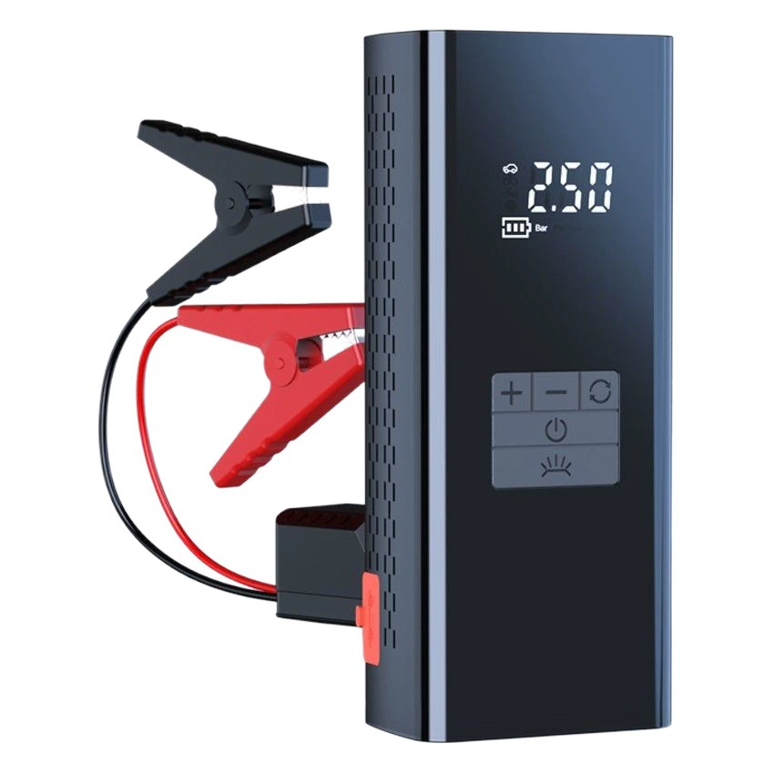 [Эксклюзивное предложение] Портативное пусковое устройство для автомобиля с функцией подкачки шин и резервного питания, большой емкости