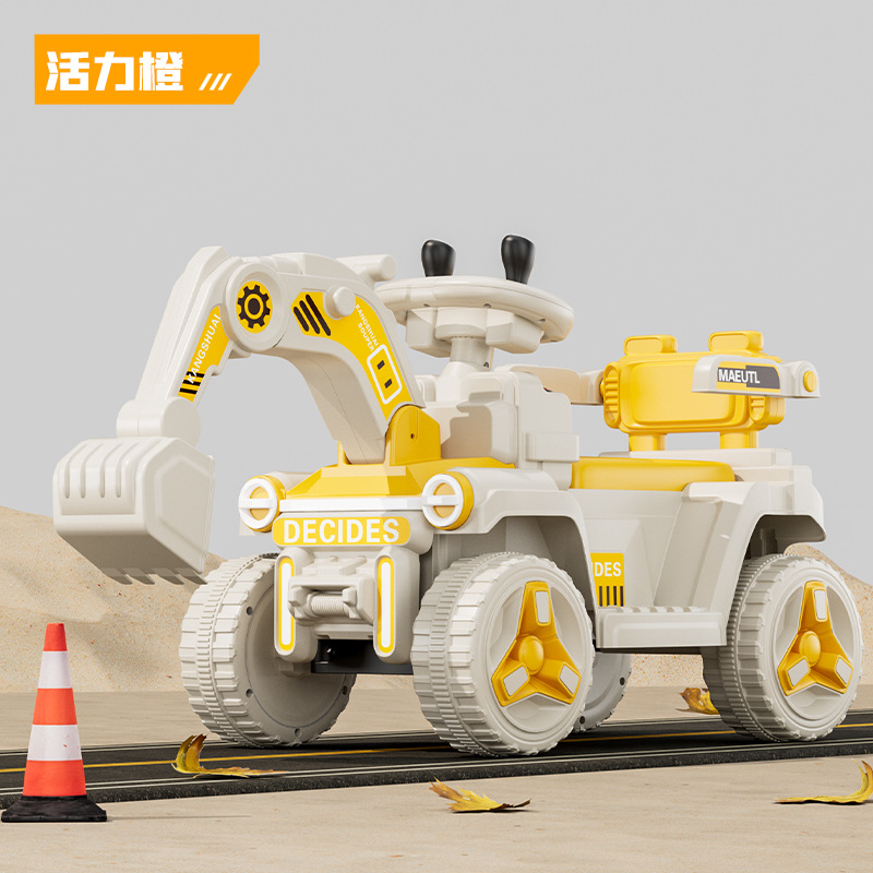 Nuevo niño excavadora eléctrica deslizante juguete coche juguete niño niña excavadora bebé gran excavadora coche de ingeniería image 12