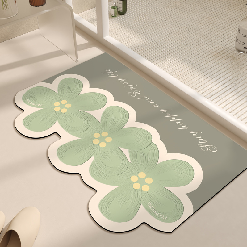 Fleur de soleil gris-vert / 5O * 8O [secondes de boue de diatomées absorbant l'eau]