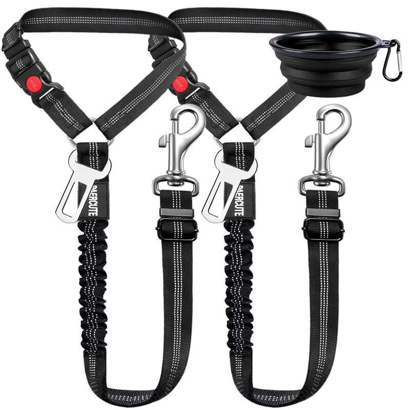 Pet Car Safety Belt Traction Rope Cross-border Hot Mining Dog Rope Telescopic Large Dog Round Ring Buckle Dog Chain Nylon