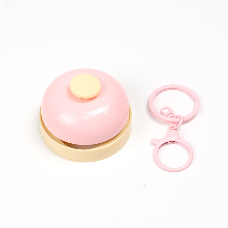 Timbre de llavero rosa macarrón