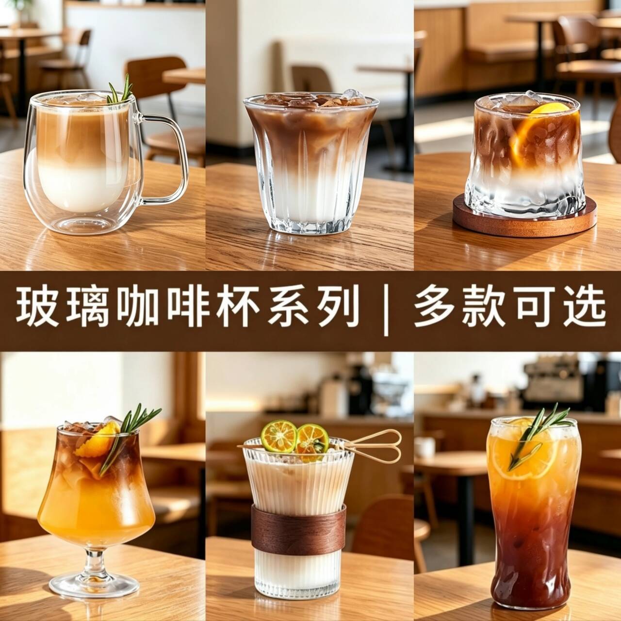 Household coffee cup thickened glass cup American concentrated…