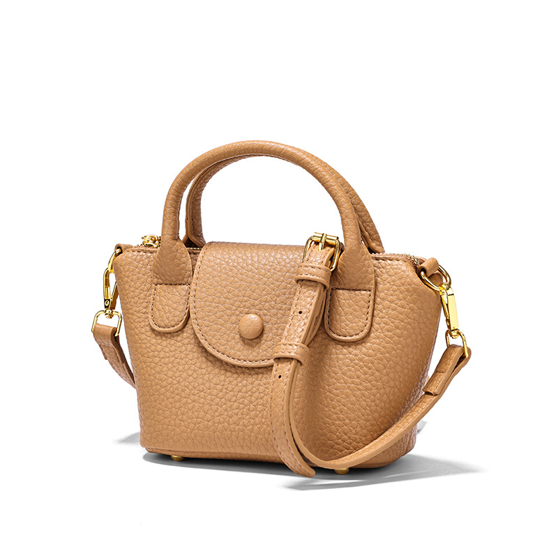 Panier à légumes de niche haut de gamme, mini sac à motif litchi, sac à bandoulière portable à la mode pour femmes, nouvelle collection 2023_voghion.com