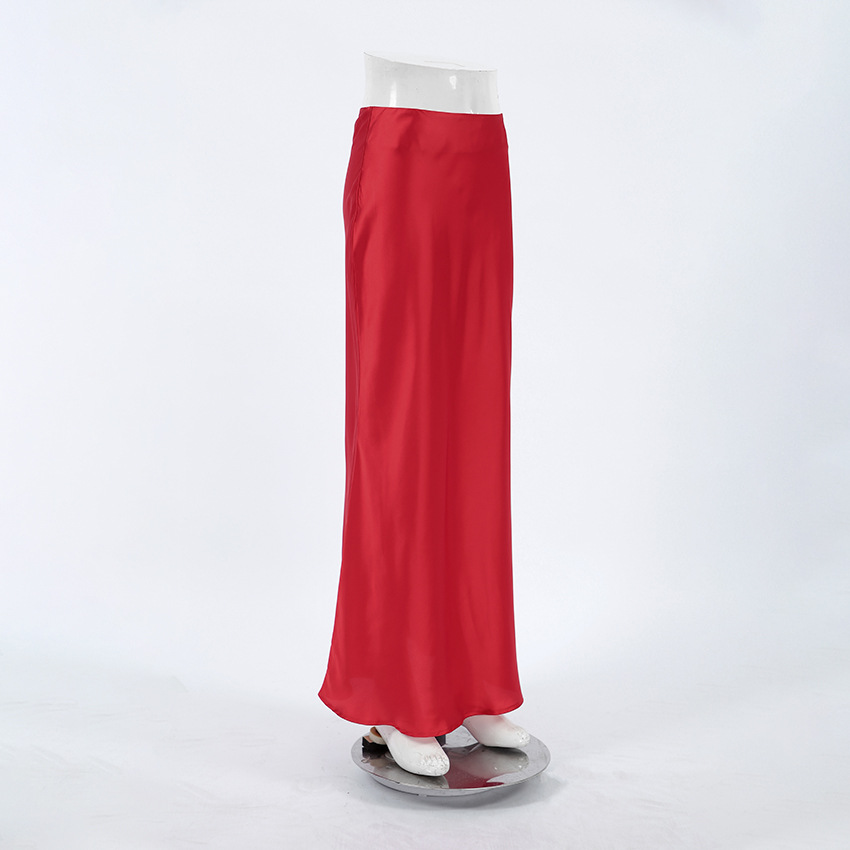 El Verano Estilo Simple Color Sólido Poliéster Vestido Maxilargo Faldas display picture 4