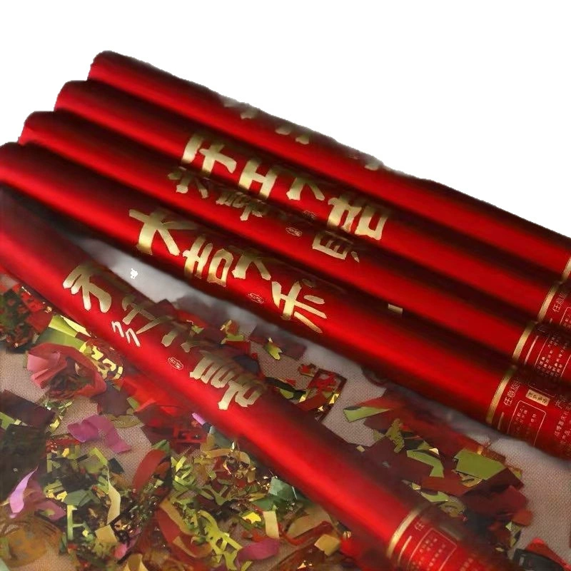 The housewarming salute is a happy start to start the business of the Daji spray drum handheld ribbon spray flower cannon celebration is essential