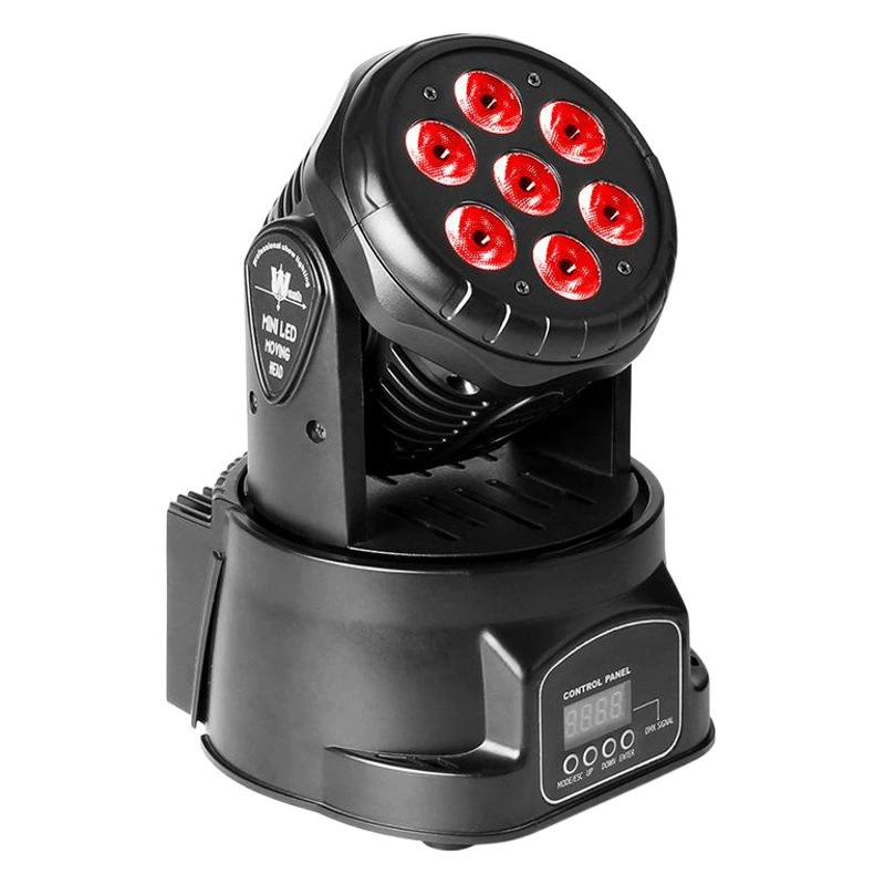 Трансграничные 7 10 Вт движущиеся головные фонари RGBW четыре в одном сценические светильники луч света окрашивающие огни вращающиеся лампы поставка производителя