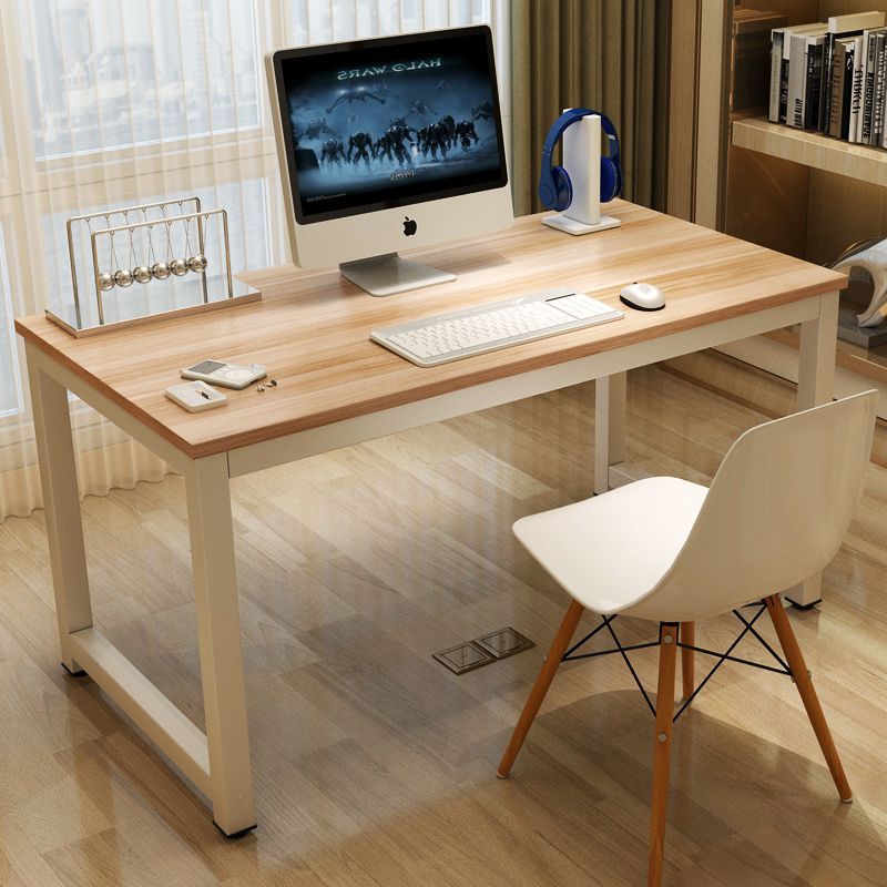 书桌子台式简单简约电脑工作双人办公室长形简易并排办办公办工木
