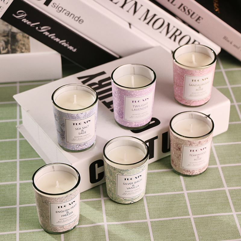 Directly from the Manufacturer: Plant-Based Wax Scented Candles in Glass Cups, Indoor Deodorizing Smokeless Fragrance Soy Wax DIY Gift