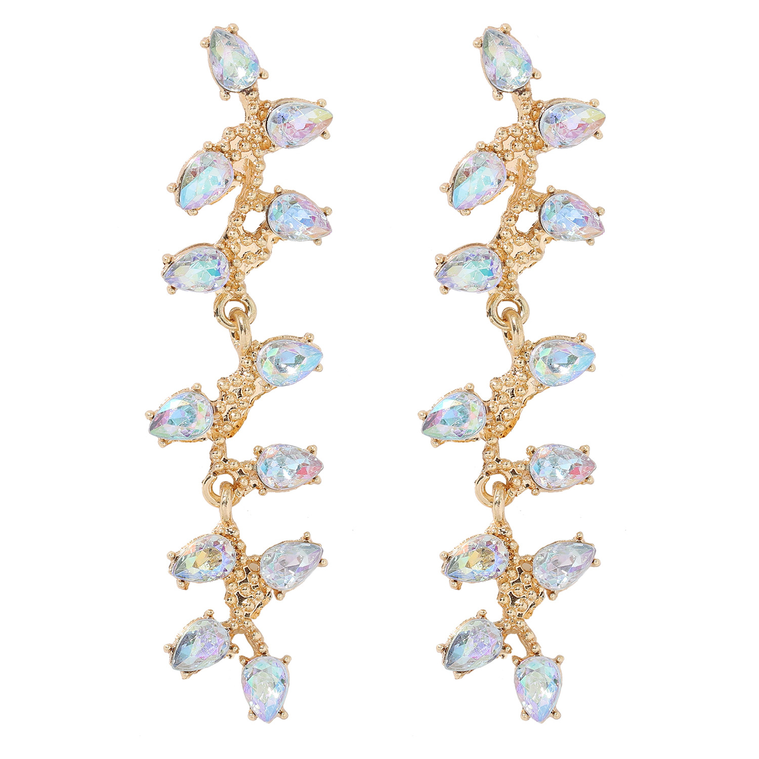 Fashion Alloy Inlaid Dimond Earrings display picture 16