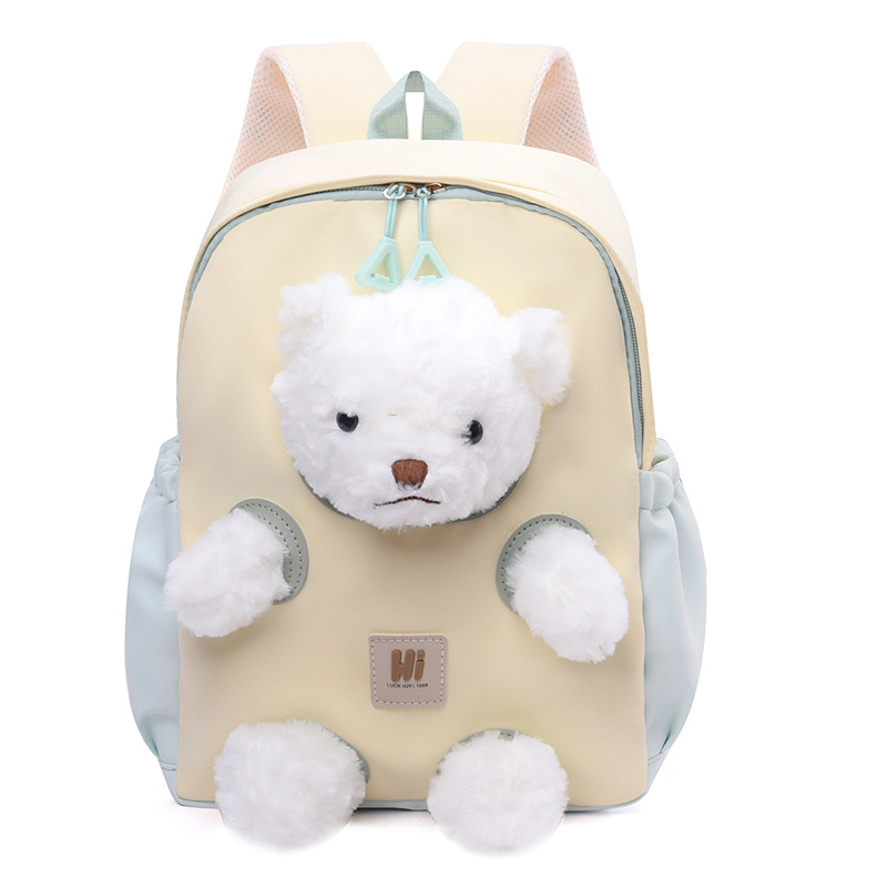 Bolsas de peluche para niños, lindas niñas, mochila pequeña otoño y invierno, nuevo tipo de dibujos animados, mochila infantil para niños