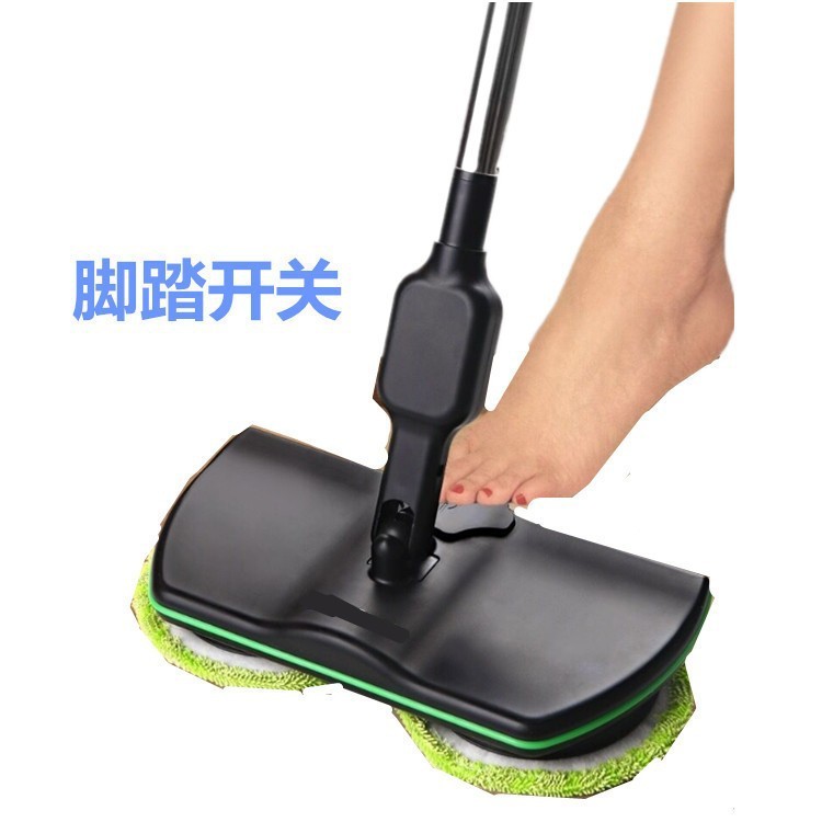 家庭用充電式電動モップハンドヘルドモップ360度回転モップクリーニングモップクリーニングとワックスがけの両用|undefined