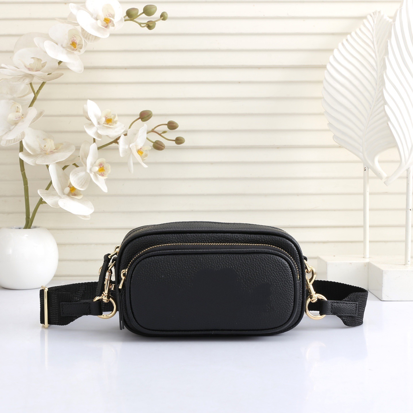 Autentica versione coreana da donna, semplice ed elegante, transfrontaliera, nuovo modello con scomparti multipli con cerniera, strato superiore_voghion.com