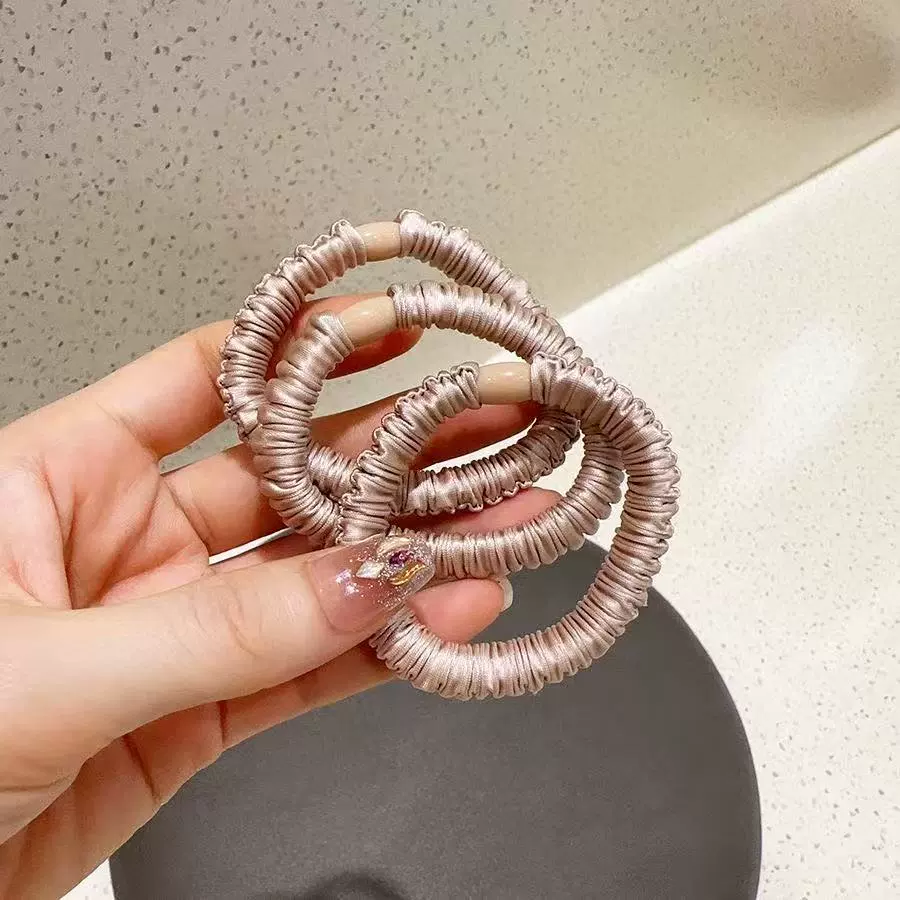 Elastic sports rostometer for gym, ponytail, durable hair rope, harmless hair accessory, no hair damage