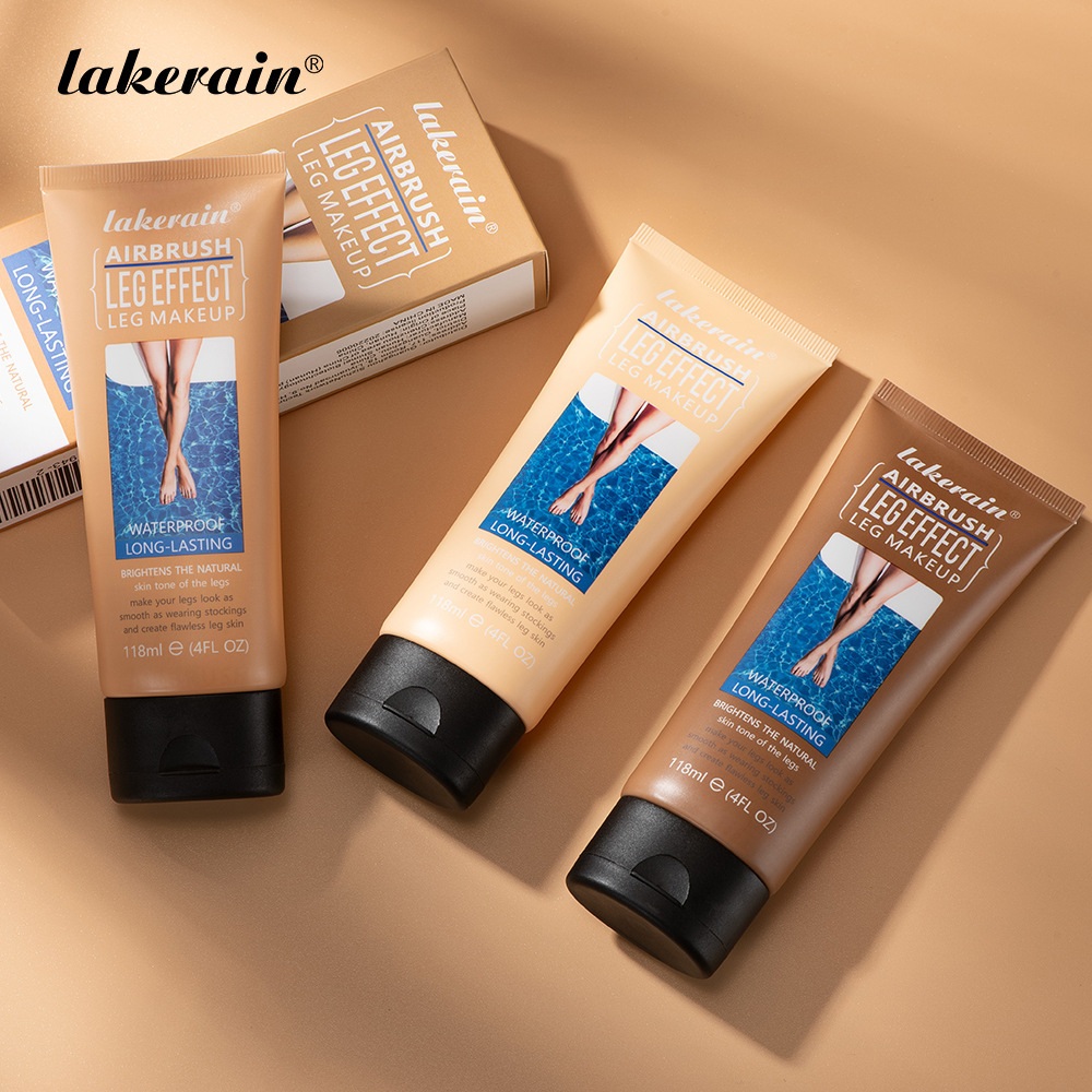 Cross-Border Makeup Lakerain Leg Makeup with Bronze Skin Color Golden Brown Beach Tanning Skin Color Highlight Beautiful Legs