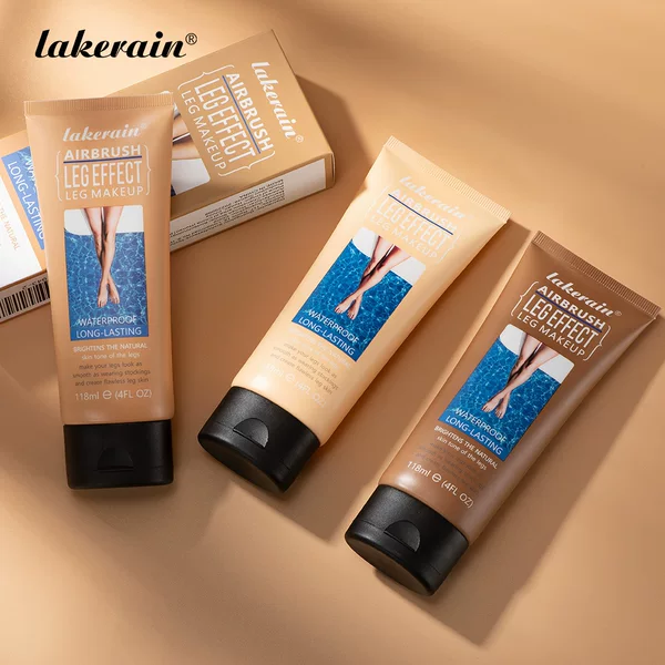 Cross-Border Makeup Lakerain Leg Makeup with Bronze Skin Color Golden Brown Beach Tanning Skin Color Highlight Beautiful Legs