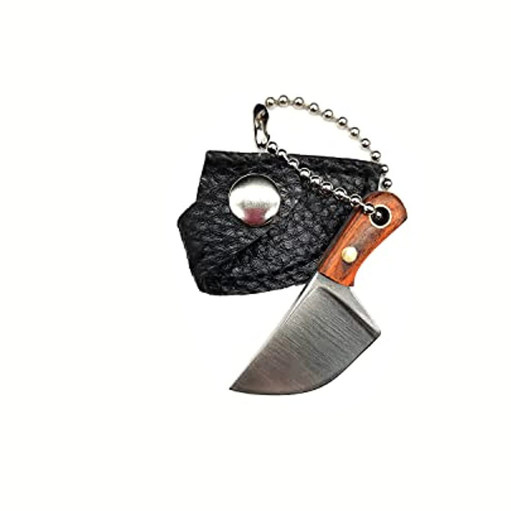 긴 부엌칼 샌딩 + 가죽 케이스