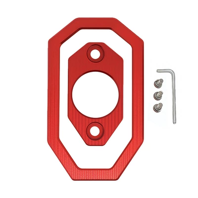 Suitable for Honda ADV350 modification accessories, exhaust pipe decorative cover, protective frame, aluminum alloy protective cover (Motorcycle exhaust pipe) - red