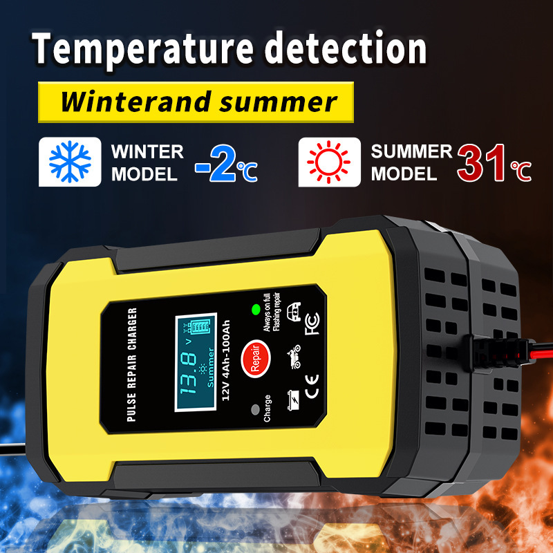 Cross-Border 12V6A Charger Motorcycle Electric Car Battery Lead-Acid Battery Repair Charger European and American Regulations Cross-Border 12V6A Charger Motorcycle Electric Car Battery Lead-Acid Battery Repair Charger European and American Regulations