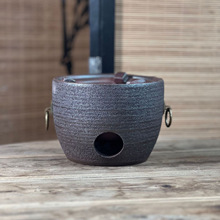 潮州红泥风炉仔围炉煮茶壶泡茶陶瓷粗陶壶耐高温明火烧潮汕木炭炉