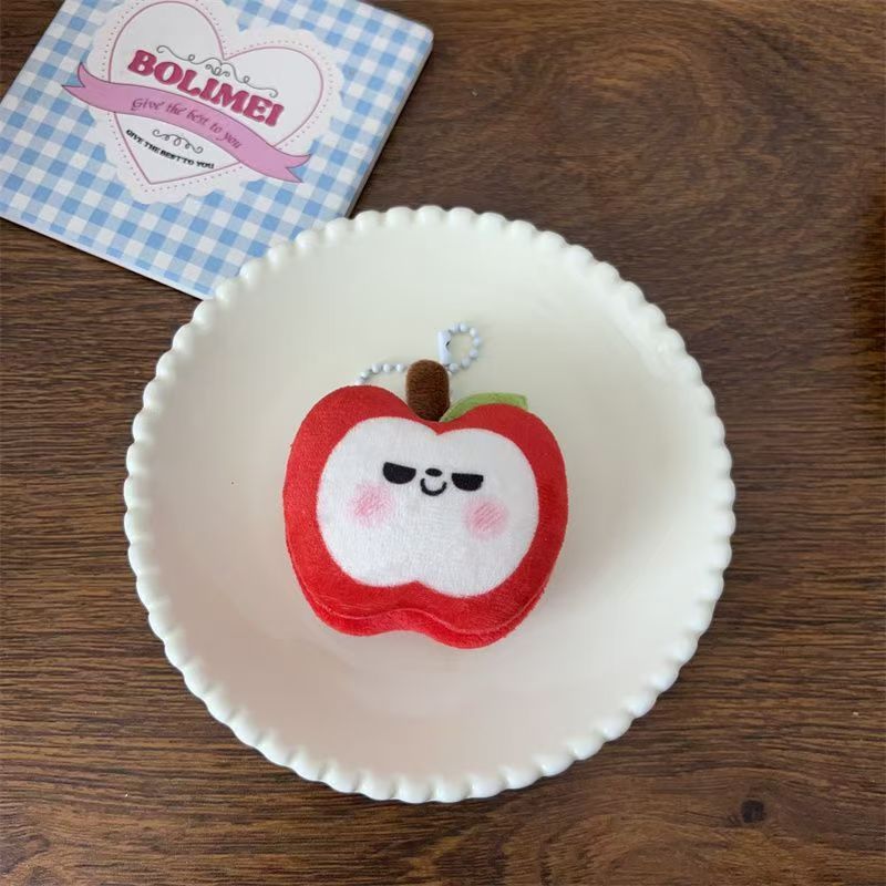 楽しい漫画の生地の野菜と果物のキーホルダー、かわいい食べ物のおもちゃ、バッグペンダント、カップルや親友へのギフトアクセサリー|undefined