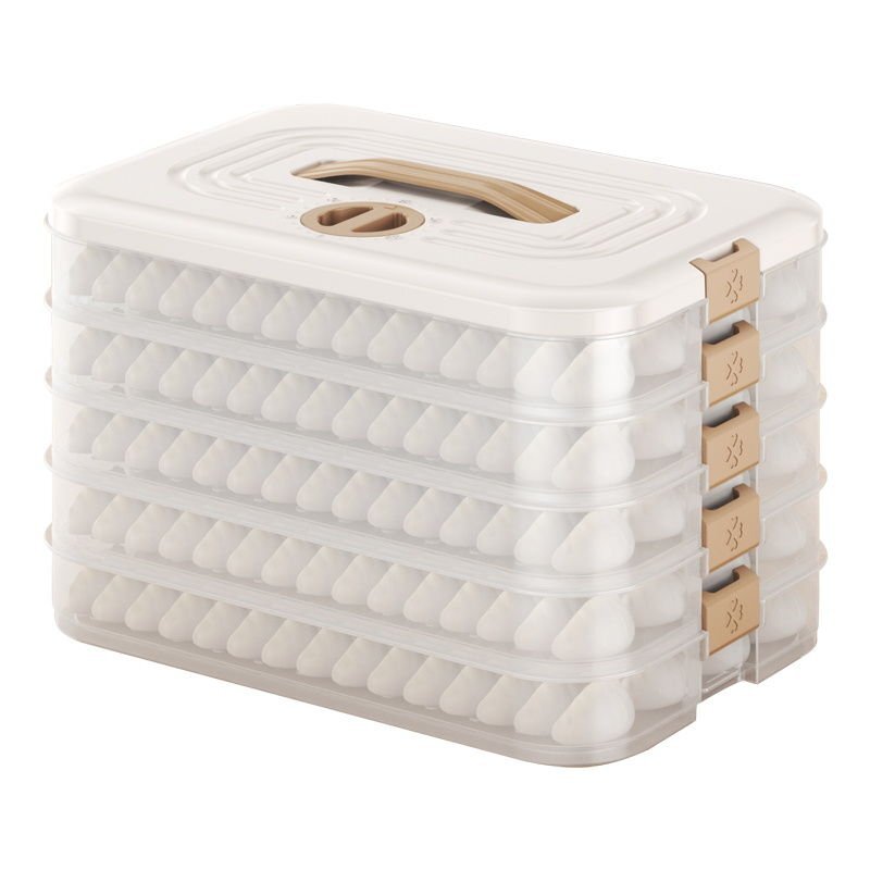 餃子家庭用食品用キッチン冷蔵庫多層収納ケース饅頭水餃子冷凍新鮮保持専用ケース|undefined