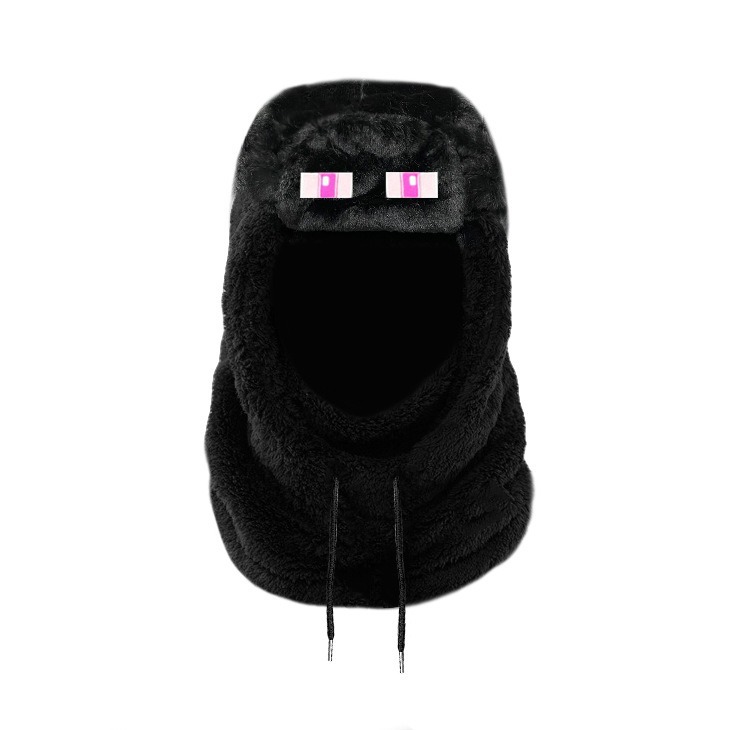 Otoño y invierno de peluche caliente protector de orejas gorra de cuello gruesa máscara de esquí y bicicleta para hombres y mujeres a prueba de viento al por mayor