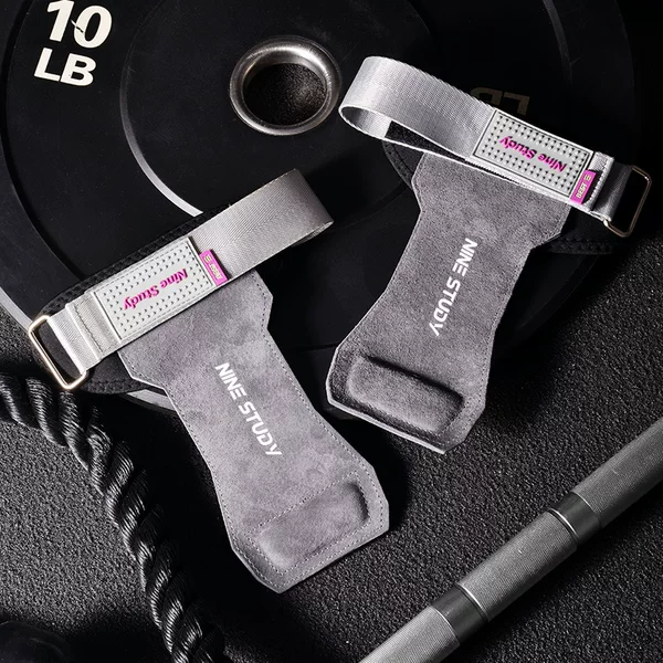 Weightlifting horizontal bar cowhide Palm protection men's and women's fitness gloves wrist guard pull-up hard pull auxiliary grip booster belt