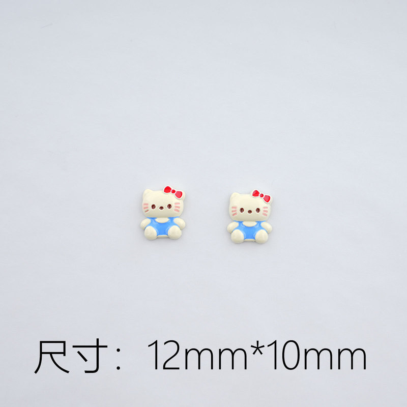 热销卡通动漫可爱KT猫合金diy贴片发夹饰品手机壳洞洞鞋配件批发|undefined