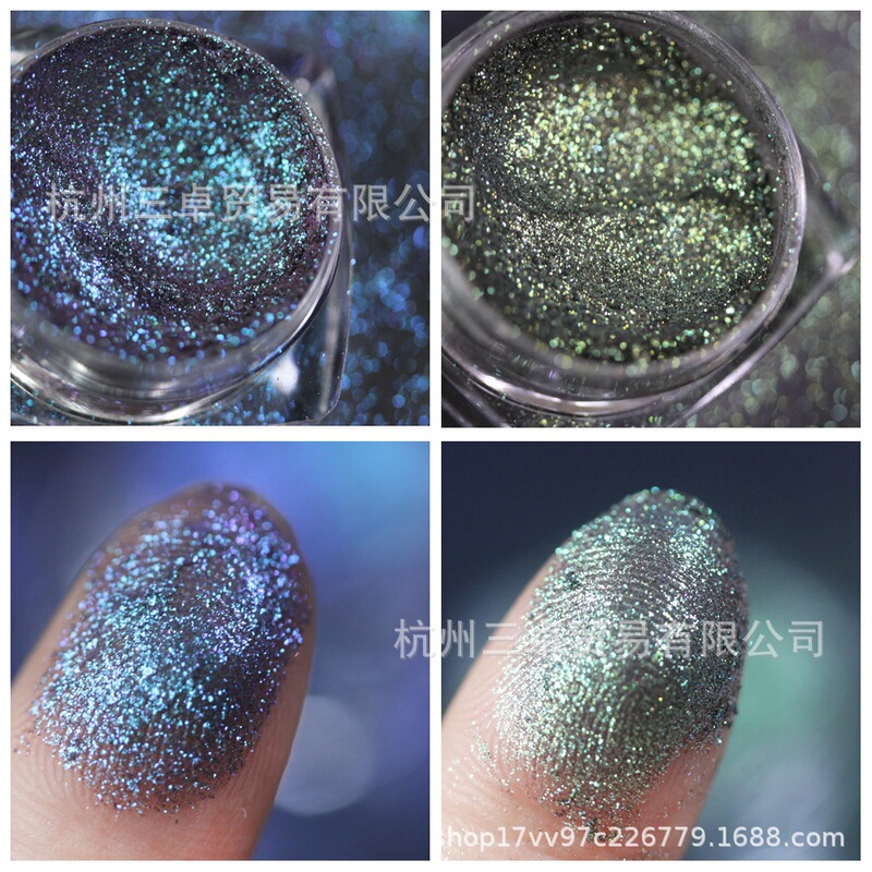 Wholesale new product holographic chameleon glitter nail art body makeup resin glue paint craft jewelry