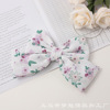Cloth, hair accessory with bow handmade, floral print, flowered, factory direct supply