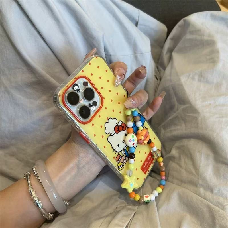 Nicho ins lunares chef kt para cadena iPhone16ProMax 14/15 funda para teléfono móvil Apple 13 hembra 16