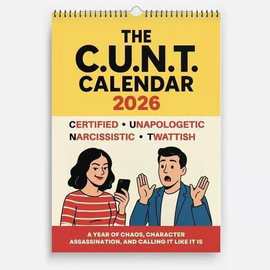 跨境爆款日历2026 THE C.U.N.T. CALENDAR中央商务部日历新款挂历
