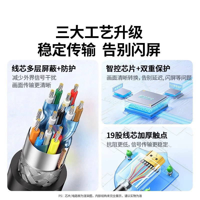 绿联 HDни HDMI к VGA конвертер HD кабель адаптер интерфейса для ноутбука дисплей проектор