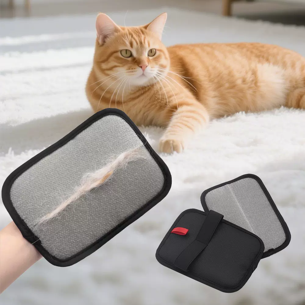 加厚静电除毛手套双向狗毛猫毛刷宠物毛发清理器沙发床单除毛用品
