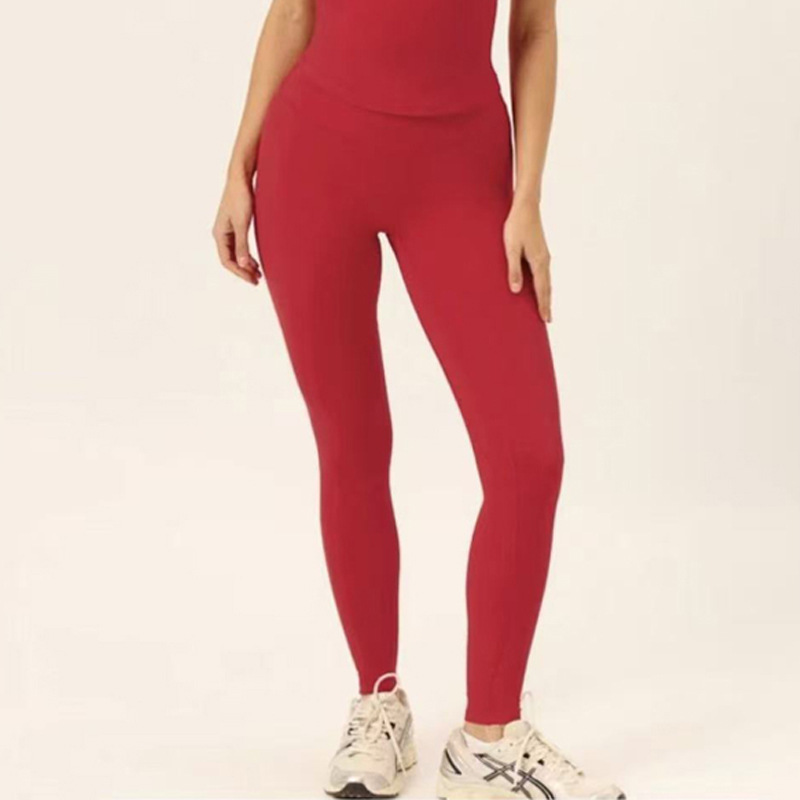 Europa y América trajes de yoga transfronterizos para mujeres cuello colgante con cojín de pecho chaleco deportivo de alta elasticidad de alta velocidad de elevación de cadera seco pantalones de gimnasio