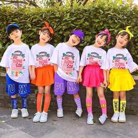 儿童六一啦啦队演出服多巴胺幼儿园运动会合唱小学生表演服装班服