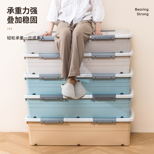 Golden Cat drawer-type under-bed storage box under-bed storage box under-bed storage box with wheels extra large organizing box