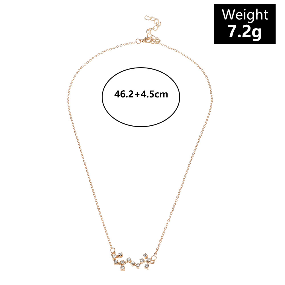 Geometric Alloy Plating Women's Necklace display picture 2