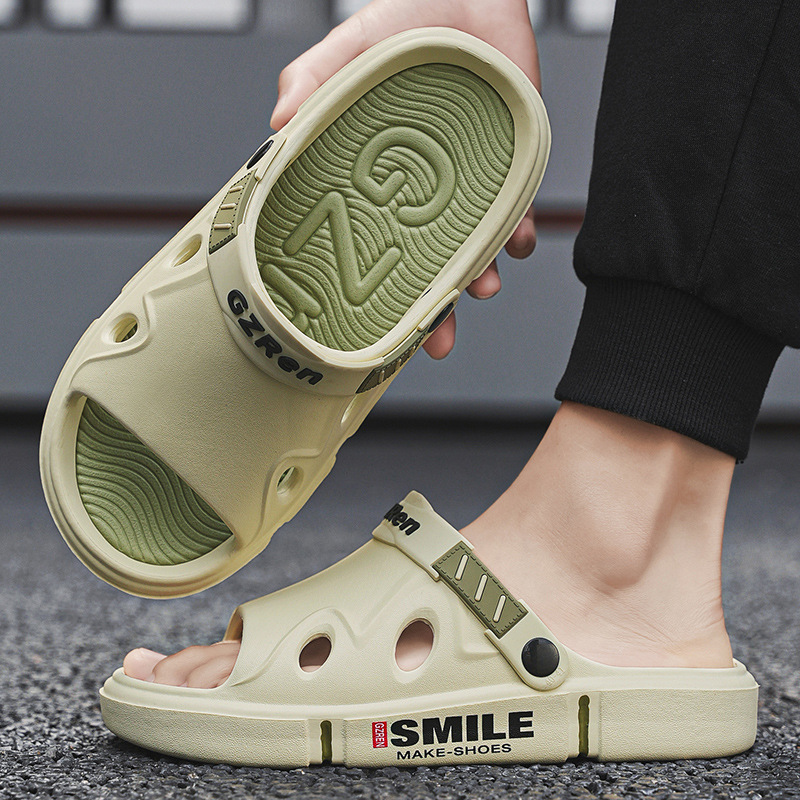 Nueva pareja de verano EVA pisar mierda sensación deportiva casual de moda sandallas de playa antideslizantes para hombres y mujeres