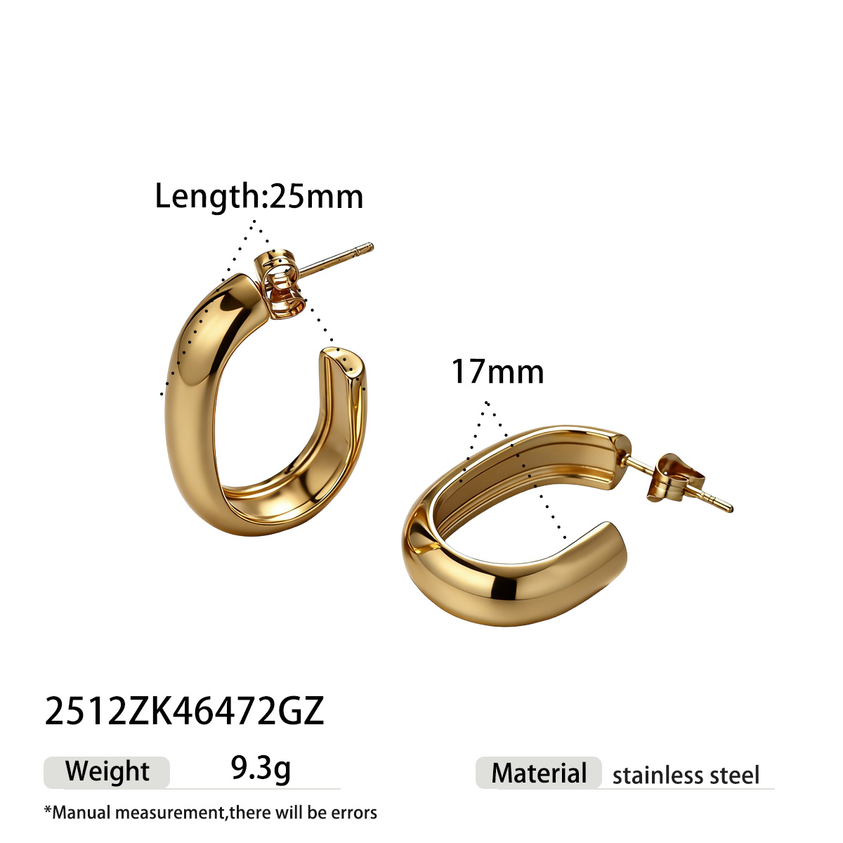 TENA Europa y los Estados Unidos lujosos aretes de acero inoxidable de alta calidad aretes de acero de titanio geometría pernos de joyería venta caliente transfronteriza simple image 12