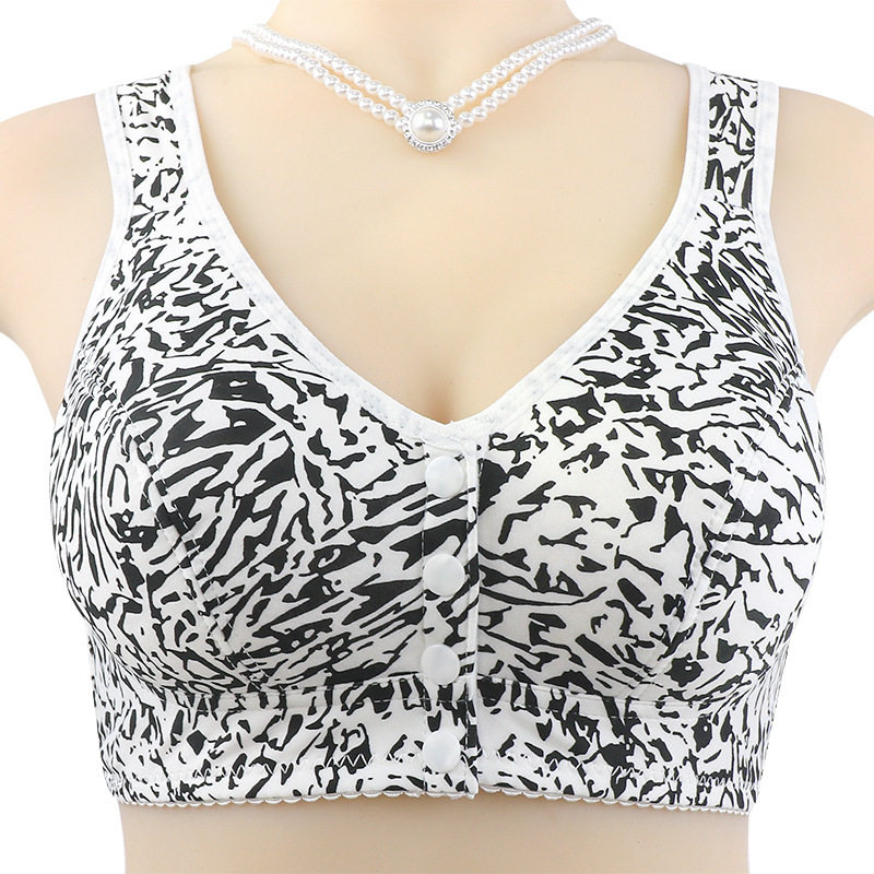 Underwear, wireless bra, thin tank top, for middle age, plus size