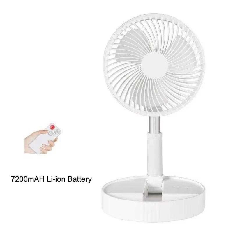 新しい扇風機充電式家庭用格納式床置きデスクトップポータブルミニ収納ファン折りたたみ|undefined