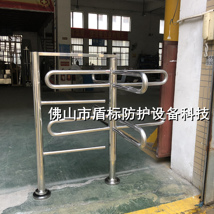 供应只进不出单向门超市购物通道门出入闸不锈钢杆旋转匝道门禁机