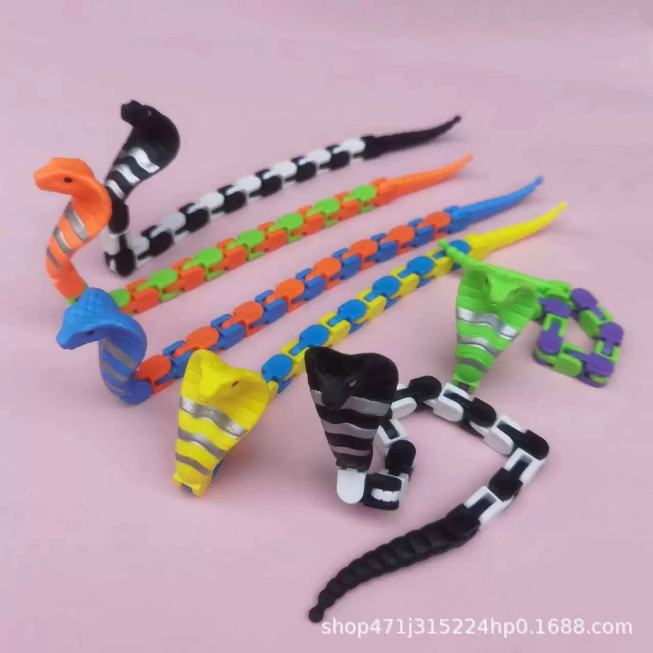 Механическая Кобра DIY цепочка игрушка разнообразие змея игрушка