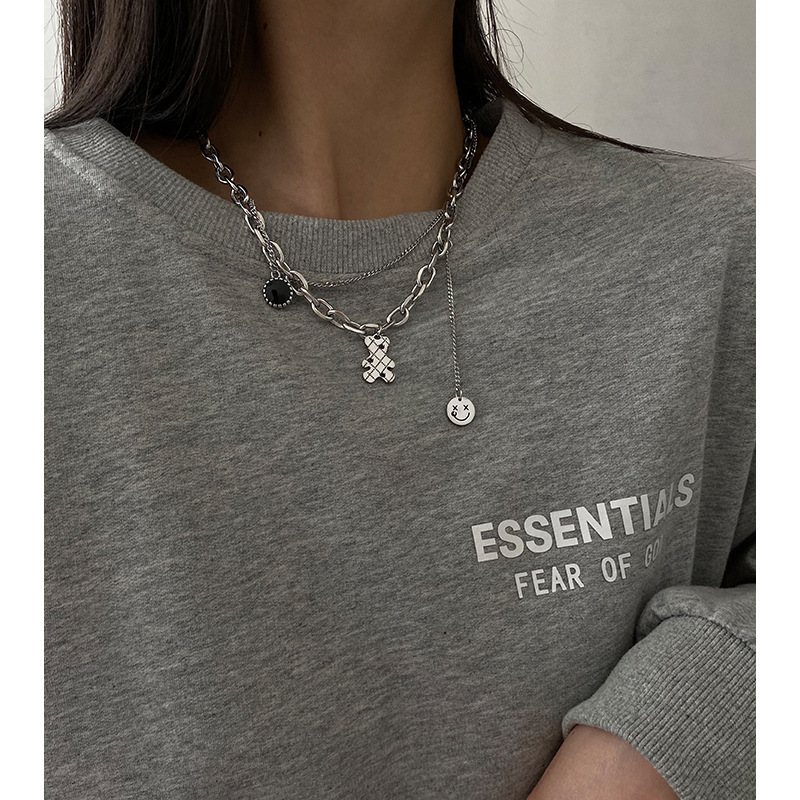 Fashion Heart Shape Titanium Steel Plating Necklace 1 Piece