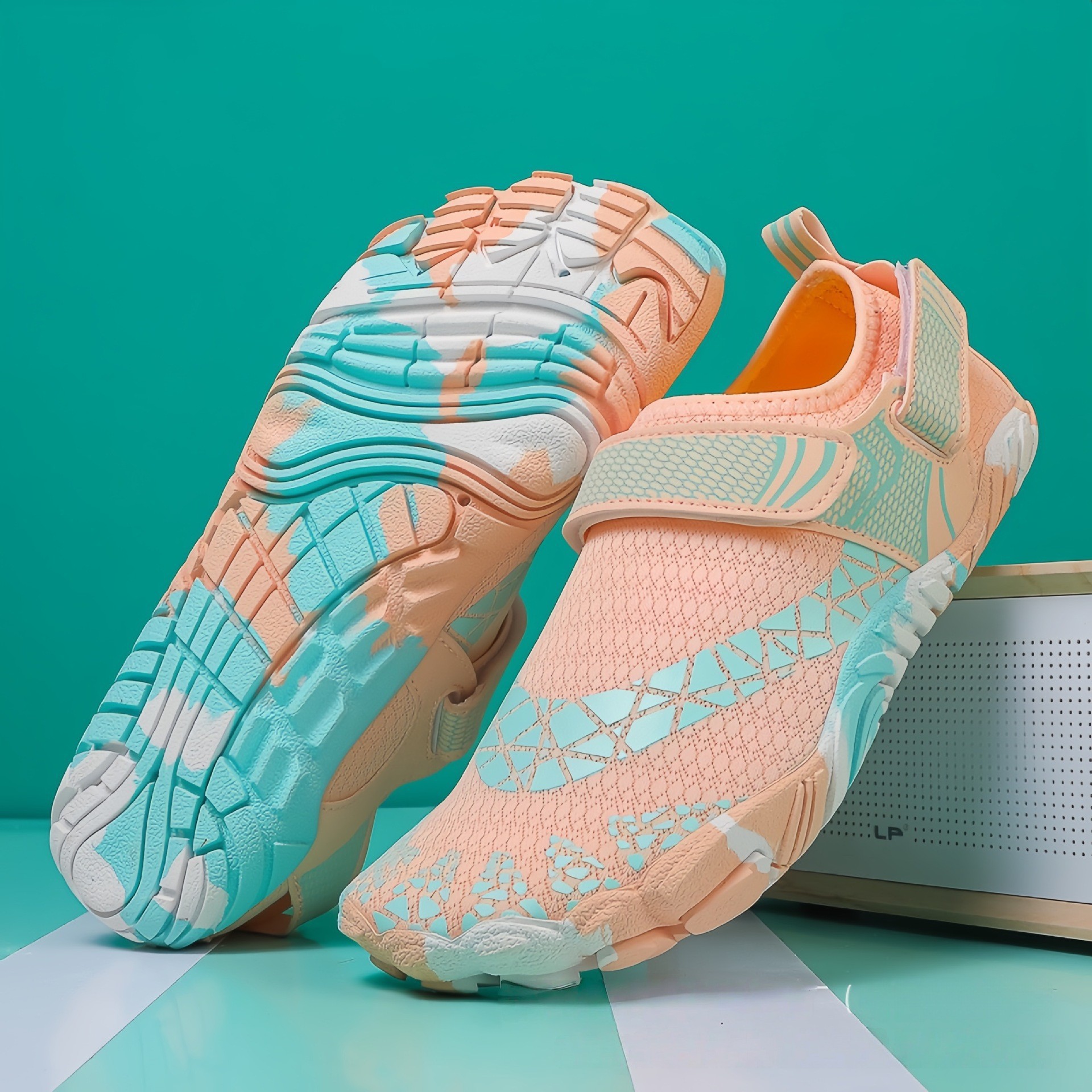 Zapatos de playa transfronterizos para padres e hijos zapatos de playa para adultos zapatos al aire libre al aire libre antideslizantes al aire libre para hombres zapatos de remoción de agua para mujeres zapatos de retroceso